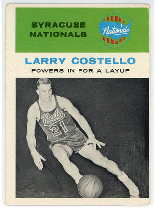 Larry Costello 1961 Fleer Card #48