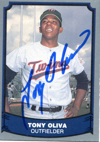 Tony Oliva Autographed 1988 Pacific Card #59