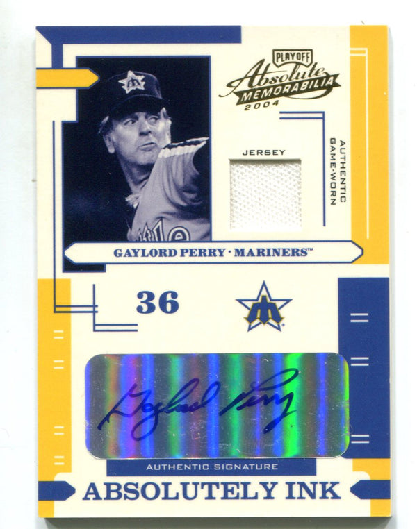 Gaylord Perry 2004 Donruss Playoff Absolute Ink #AI54 Card /100