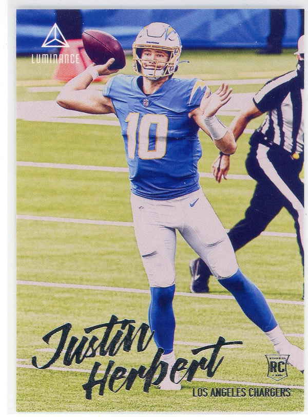 Justin Herbert 2020 Panini Chronicles Luminance Rookie Card #203