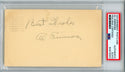 Al Simmons Autographed Government Postcard (PSA)