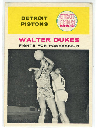 Walter Dukes 1961 Fleer Card #50