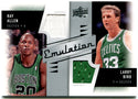 Ray Allen Larry Bird Upper Deck Emulation Duel Jersey Patch