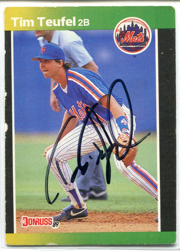 Tim Teufel Autographed 1989 Donruss Card #507