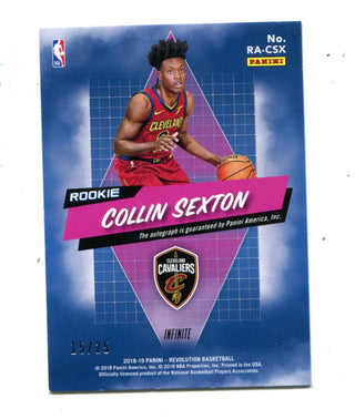 Collin Sexton 2018 Panini Revolution #RACSX Autographed Card /25