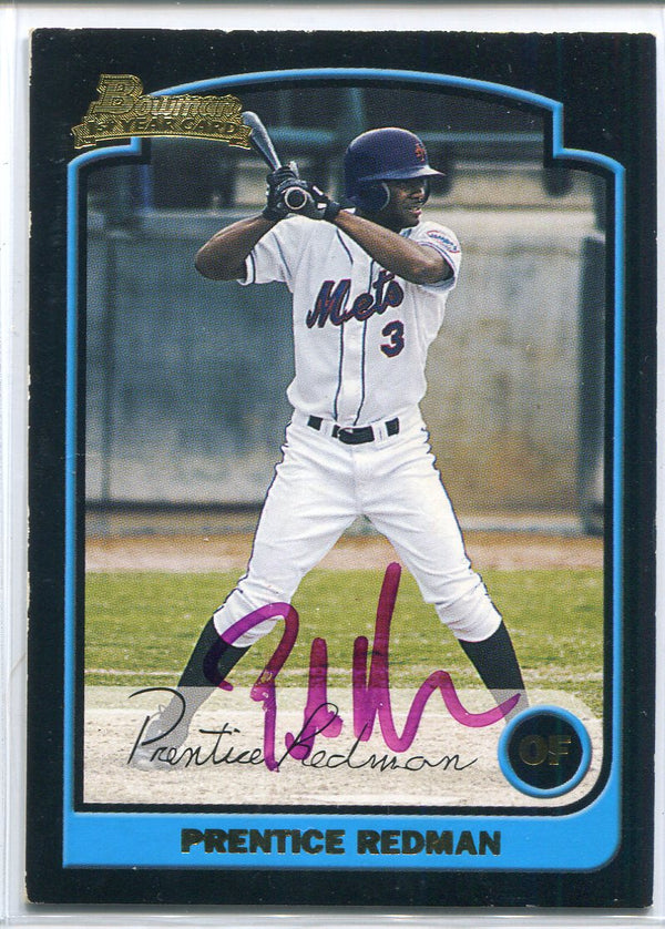 Prentice Redman Autographed 2003 Bowman Rookie Card