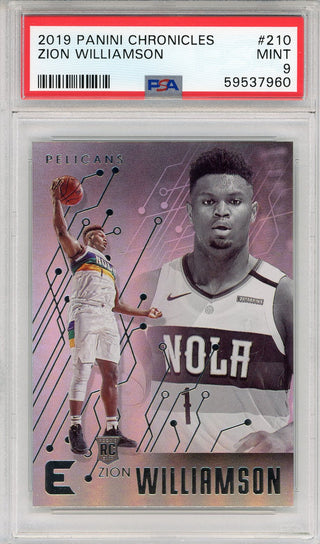 Zion Williamson 2019 Panini Chronicles Rookie Card #210 (PSA)