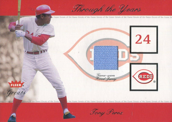 Tony Perez 2001 Fleer Jersey Card