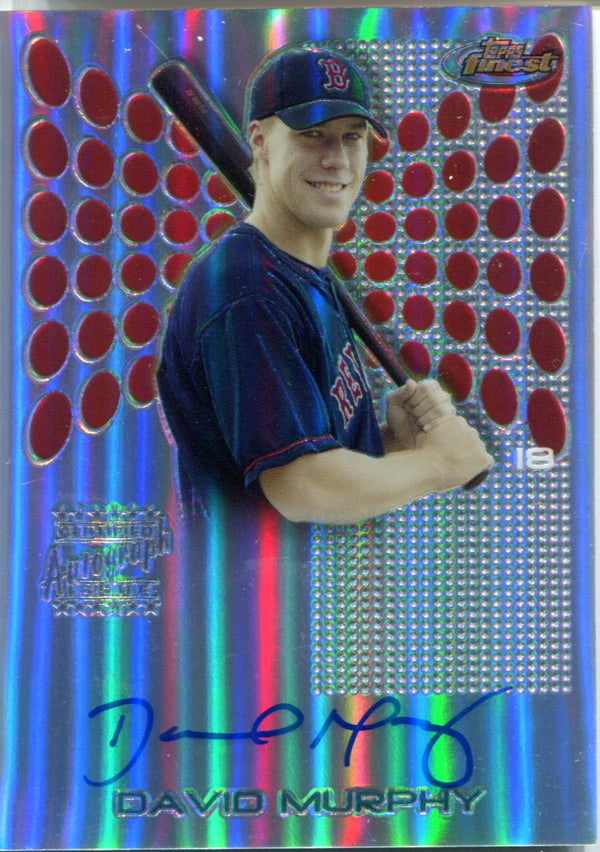 David Murphy Autographed 2004 Topps Finest Refractor Card