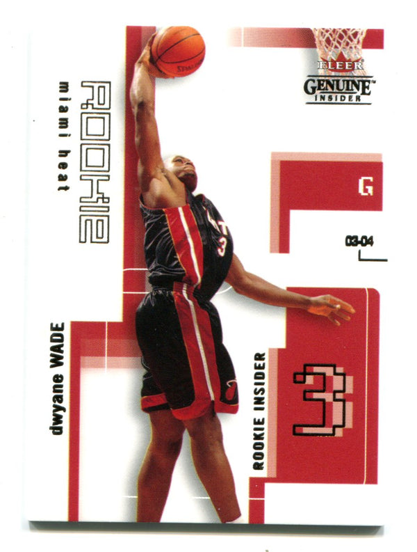 Dwyane Wade 2003 Fleer Genuine Insider #110 /499 RC