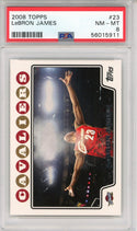 LeBron James 2008 Topps Chalk Toss Card #23 (PSA)