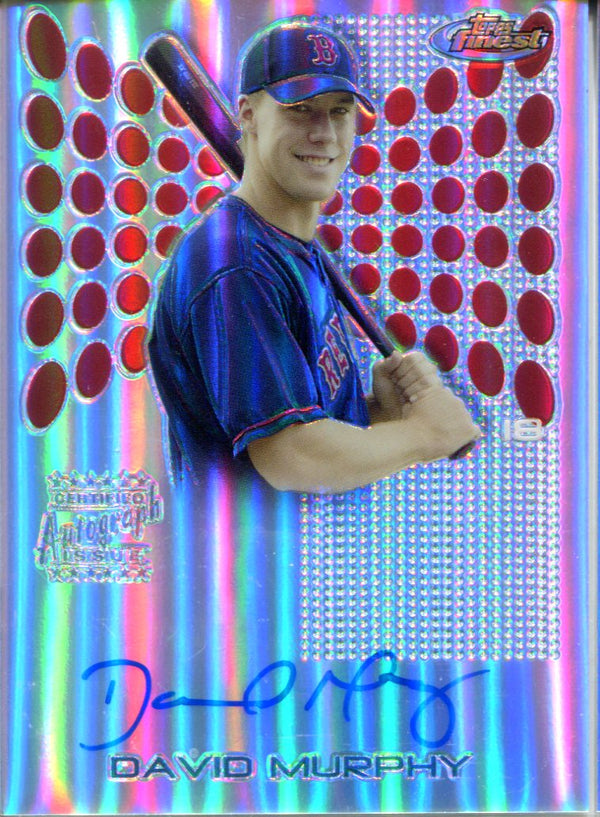 David Murphy Autographed 2004 Topps Finest Refractor Card