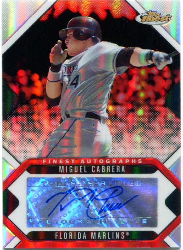 Miguel Cabrera Topps Finest 2006 Auto