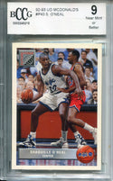 Shaquille O'Neal 1992-93 Upper Deck Rookie Card #P43  (BCCG) Graded NM 9