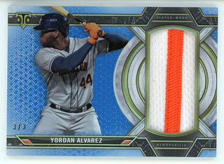 Yordan Alvarez 2021 Topps Triple Threads Jumbo Relic Card