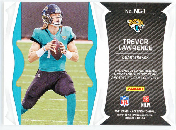 Trevor Lawrence 2021 Panini Certified New Generation Patch Rookie Card #NG-1