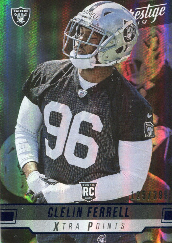 Clelin Ferrell 2019 Panini Prestige Xtra Points Rookie Card 125/299