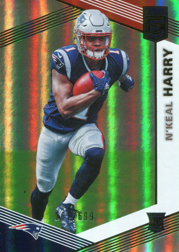 N'Keal Harry 2019 Donruss Elite Foil Refractor Rookie Card 161/699