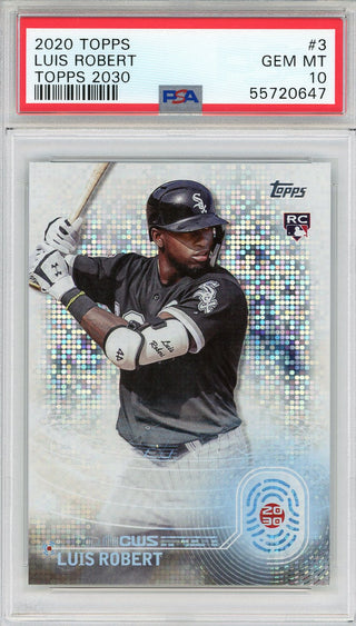 Luis Robert 2020 Topps 2030 Rookie Card #3 (PSA)