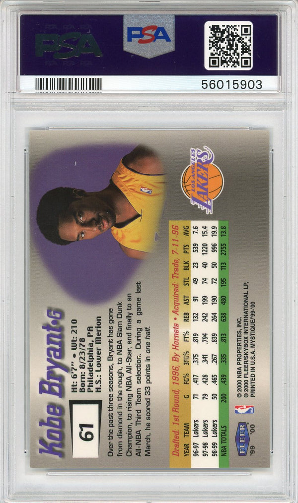 Kobe Bryant 1999 Fleer Mystique Card #61 (PSA)