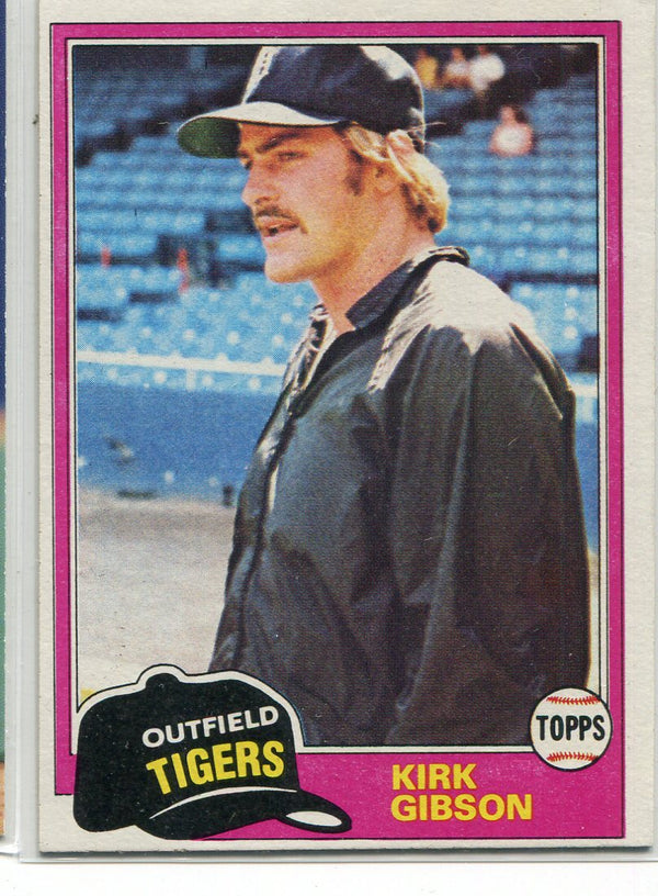 Kirk Gibson 1981 Topps Rookie Card