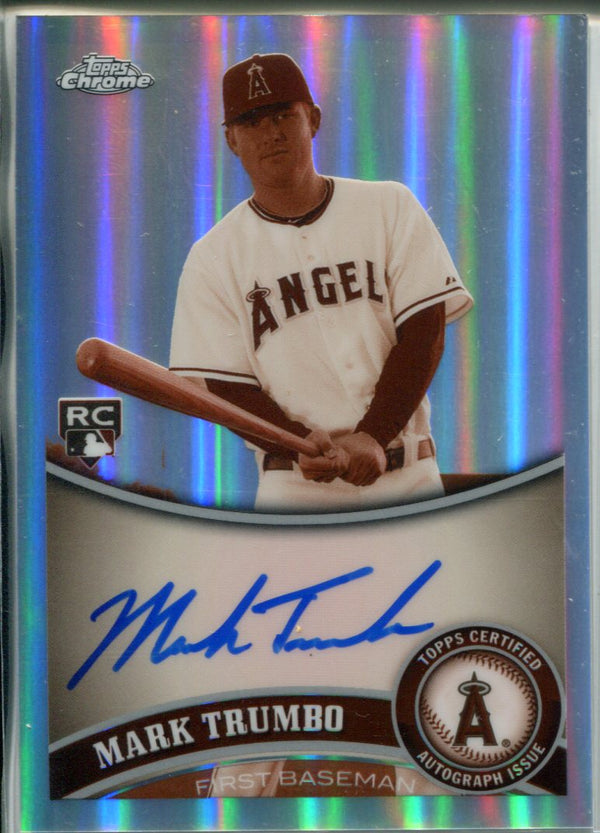 Mark Trumbo Autographed 2011 Topps Chrome Rookie Card