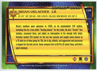 Brian Urlacher 2000 Collectors Edge Odyssey Rookie Card #110