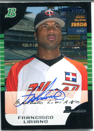 Francisco Liriano Autographed 2005 Bowman Card