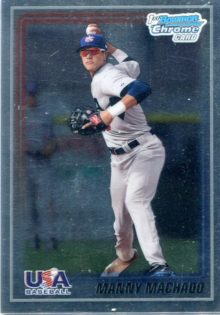 Manny Machado 2010 1st Bowman Chrome Rookie Card