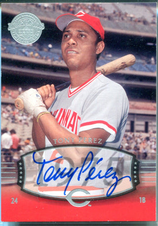 Tony Perez 2004 Upper Deck Autographed Card