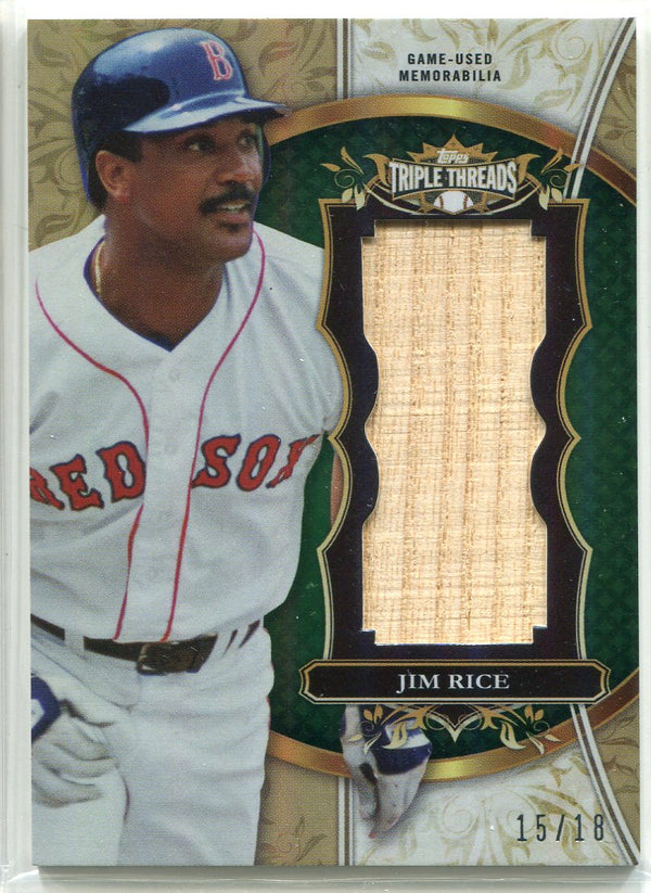 Jim Rice 2013 Topps Triple Threads Bat Card