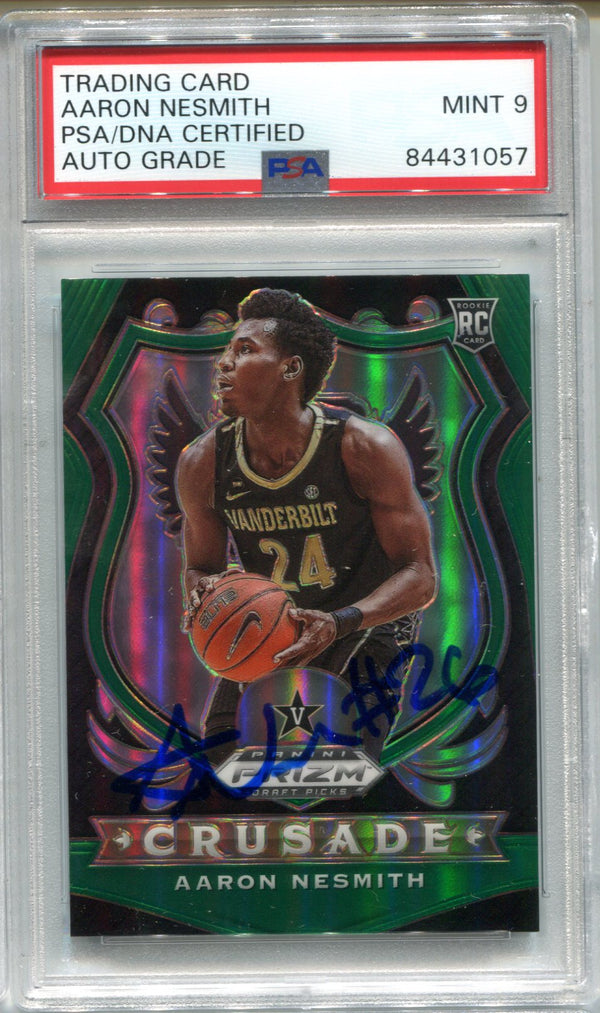 Aaron Nesmith 2020-21 Prizm Draft Picks #95 PSA Auto Mint 9 RC