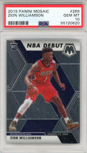 Zion Williamson 2019 Panini Mosaic Rookie Card #269 (PSA)