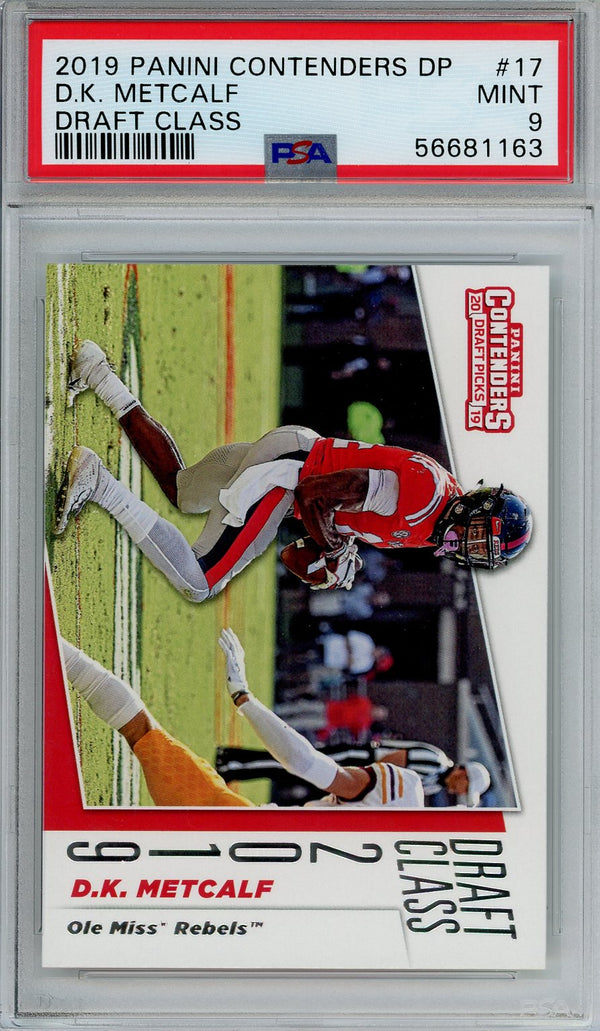 DK Metcalf 2019 Panini Contenders DP Grade 9 Card #17