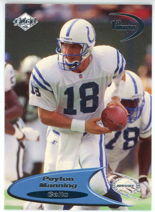 Peyton Manning 1998 Collector's Edge Odyssey 1st Quarter Rookie Card #60