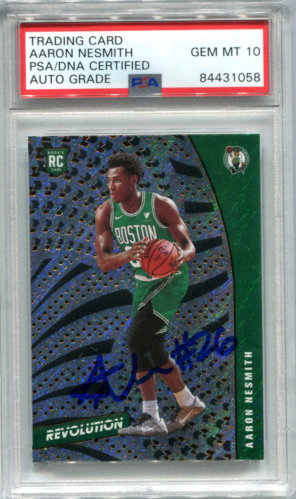 Aaron Nesmith 2020-21 Panini Revolution #147 PSA Auto Gem MT 10 RC