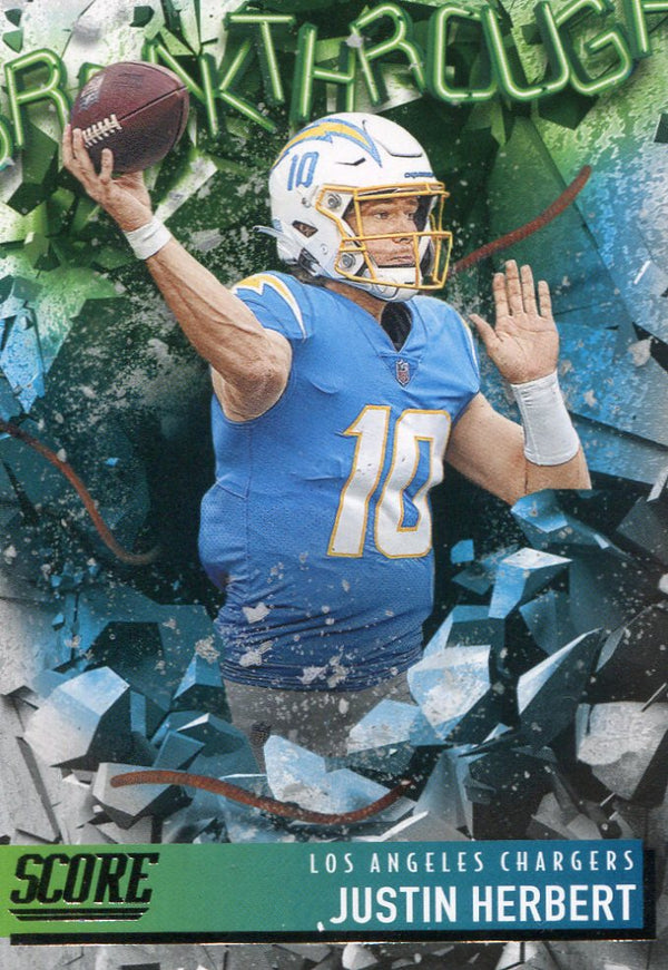 Justin Herbert 2021 Panini Score Card