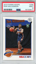 Zion Williamson 2019 Panini Hoops Rookie Card #296 (PSA)