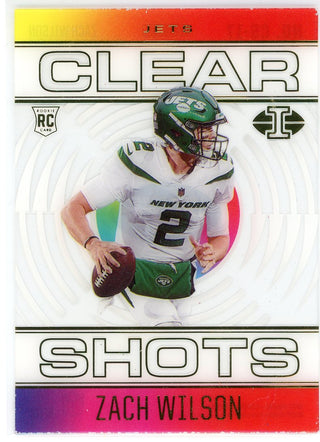 Zach Wilson 2021 Panini Illusions Clear Shots Rookie Card #CS-17