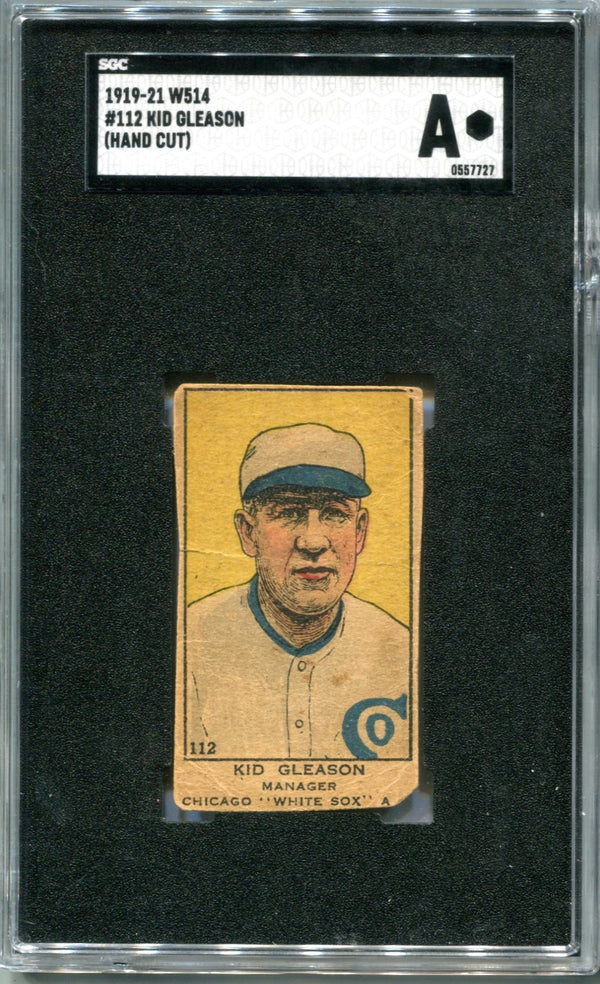 Kid Gleason 1919-21 W514 #112 Hand Cut (SGC) Authentic Card