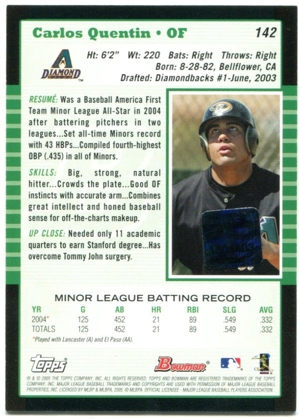 Bowman 2005 Carlos Quentin Auto