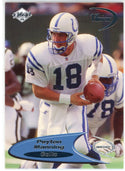 Peyton Manning 1998 Collector's Edge Odyssey 1st Quarter Rookie Card #60