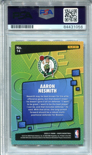 Aaron Nesmith 2020-21 NBA Hoops We Got Next #14 PSA Auto GEM MT 10 RC