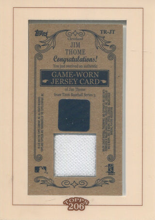 Jim Thome 2002 Topps Jersey Card