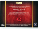 Johnny Bench 2012 Topps Team Rings #GTRJBE Card