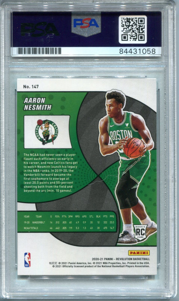 Aaron Nesmith 2020-21 Panini Revolution #147 PSA Auto Gem MT 10 RC