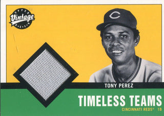 Tony Perez 2001 Upper Deck Jersey Card