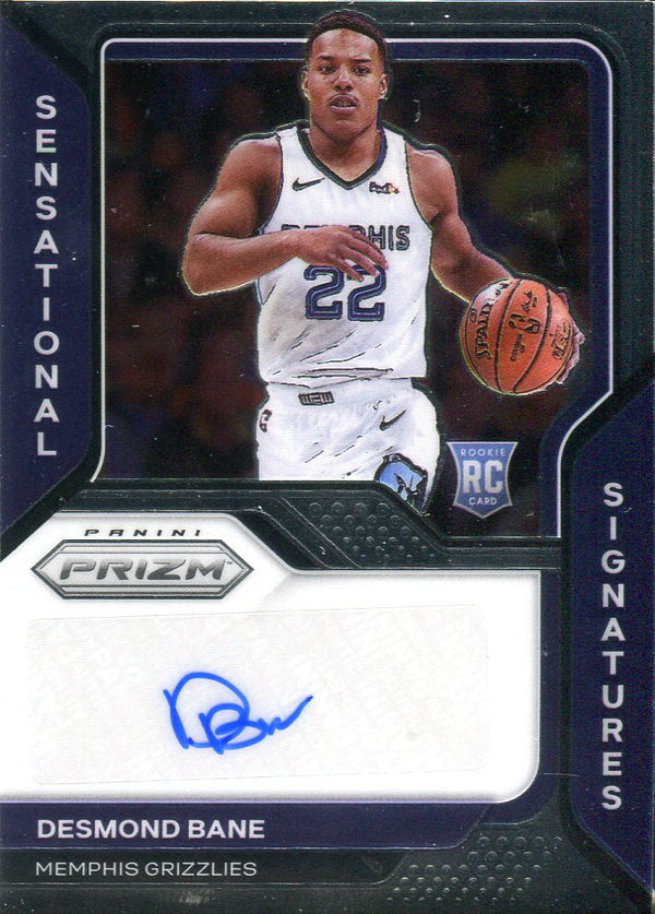 Desmond Bane 2020 Panini Prizm Autographed Rookie Card #SS-DBN