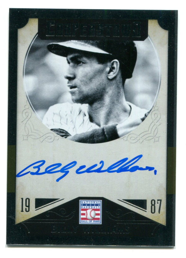 Billy Williams Panini Cooperstown autographed card