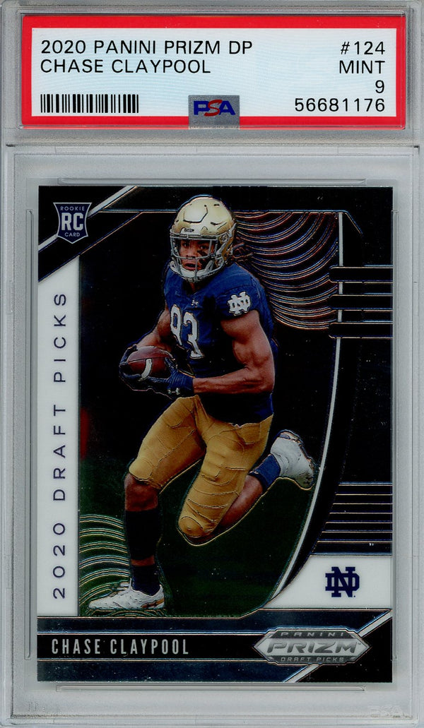 Chase Claypool 2020 Panini Prizm DP Grade 9 Card #124